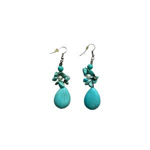 Chic Turquoise Drop Earrings